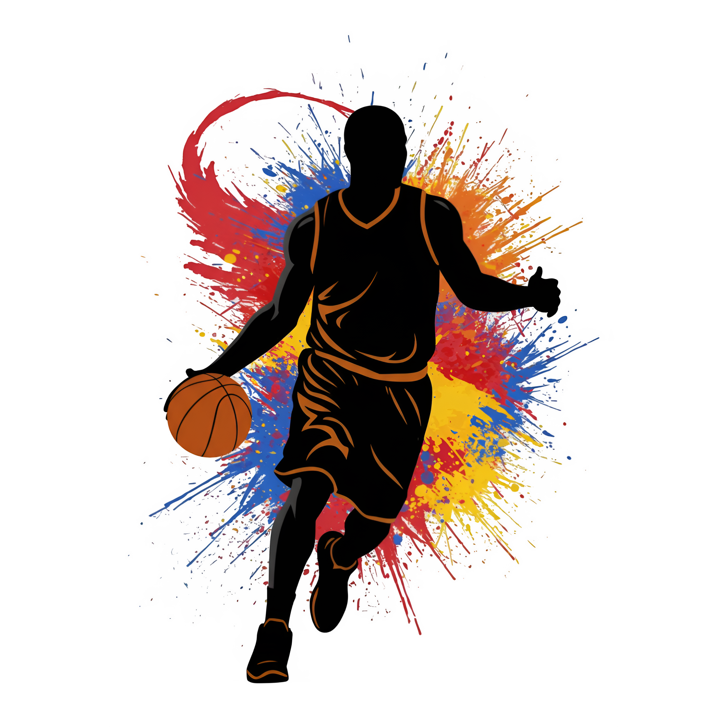 —pngtree—dynamic basketball player silhouette for 20738598