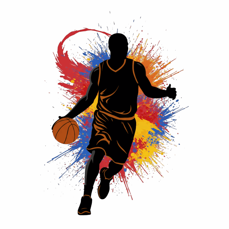 —pngtree—dynamic basketball player silhouette for 20738598